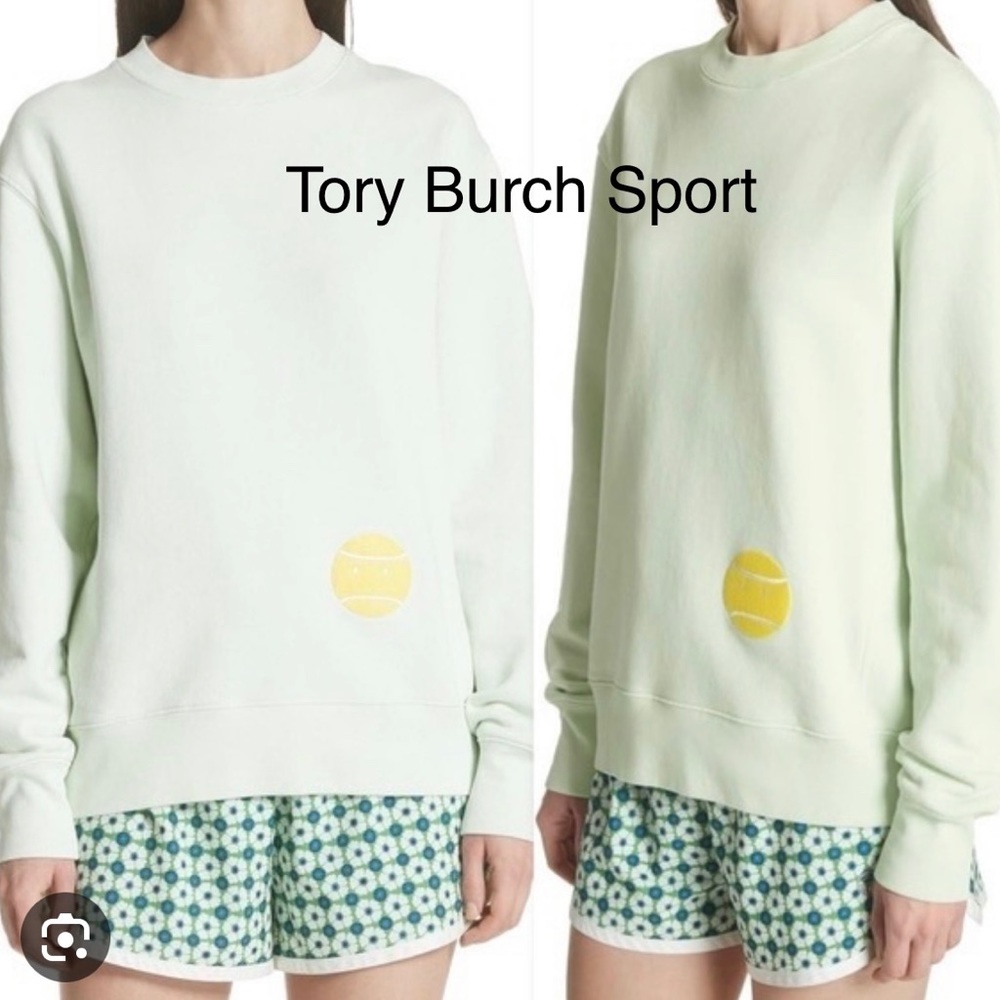 FLASH SALE Tory Burch sport green tennis sweatshirt